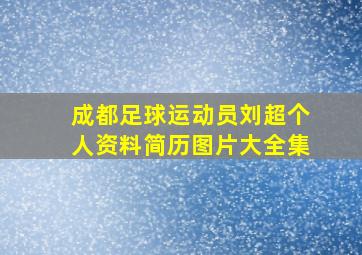 成都足球运动员刘超个人资料简历图片大全集