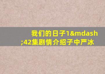 我们的日子1—42集剧情介绍子中严冰