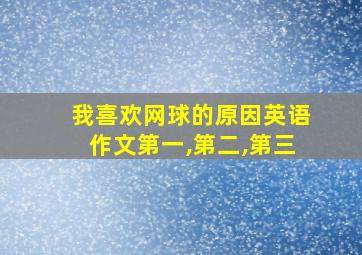 我喜欢网球的原因英语作文第一,第二,第三