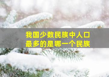 我国少数民族中人口最多的是哪一个民族