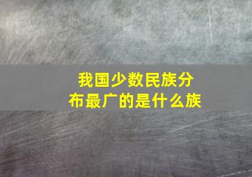 我国少数民族分布最广的是什么族