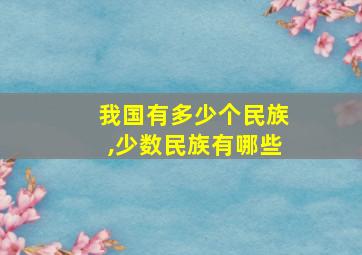 我国有多少个民族,少数民族有哪些