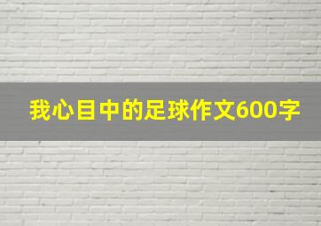 我心目中的足球作文600字