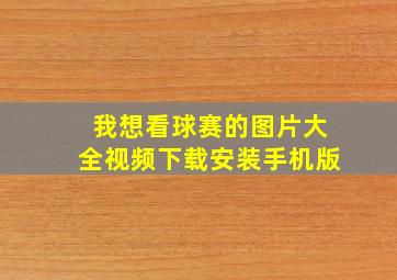 我想看球赛的图片大全视频下载安装手机版