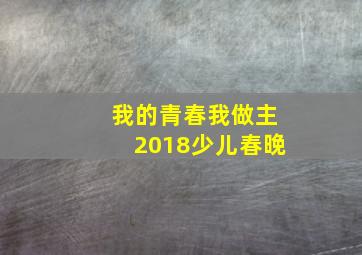 我的青春我做主2018少儿春晚