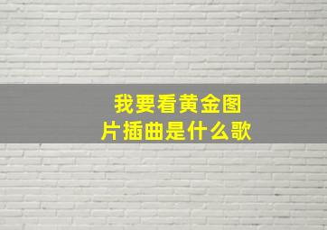 我要看黄金图片插曲是什么歌