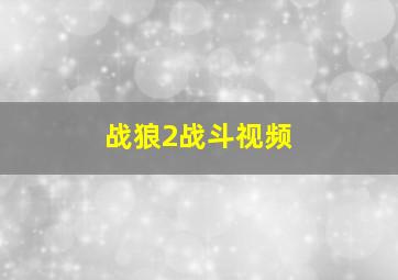 战狼2战斗视频