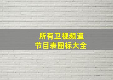 所有卫视频道节目表图标大全