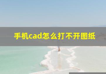 手机cad怎么打不开图纸