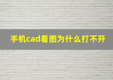 手机cad看图为什么打不开