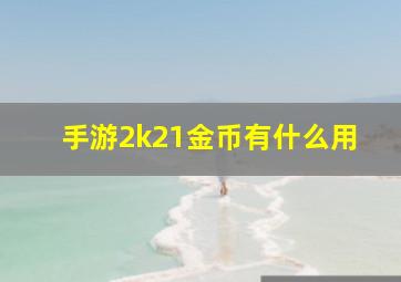 手游2k21金币有什么用