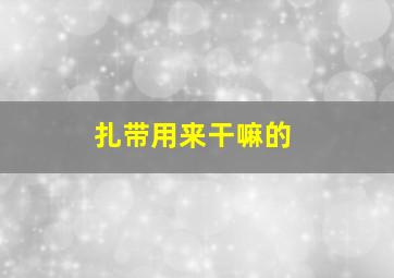 扎带用来干嘛的