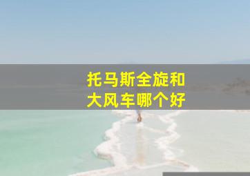 托马斯全旋和大风车哪个好