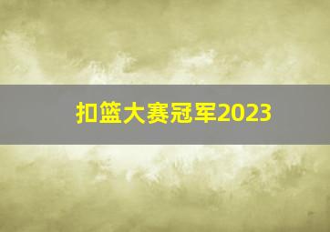 扣篮大赛冠军2023