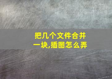 把几个文件合并一块,插图怎么弄