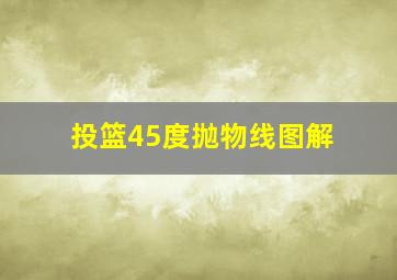 投篮45度抛物线图解