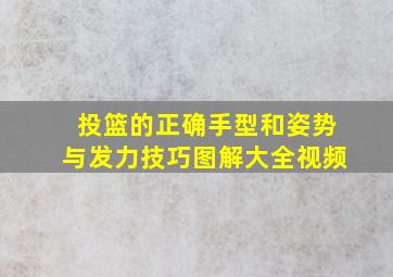 投篮的正确手型和姿势与发力技巧图解大全视频