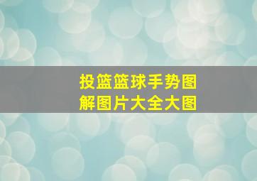 投篮篮球手势图解图片大全大图