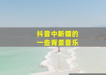 抖音中新疆的一些背景音乐