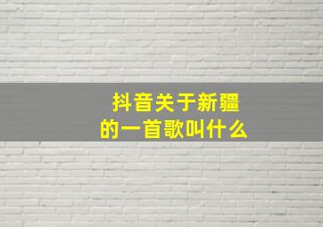 抖音关于新疆的一首歌叫什么