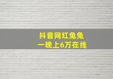 抖音网红兔兔一晚上6万在线