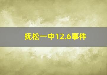 抚松一中12.6事件