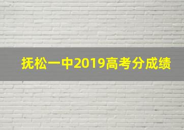 抚松一中2019高考分成绩