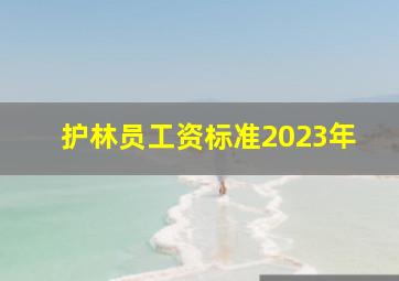 护林员工资标准2023年