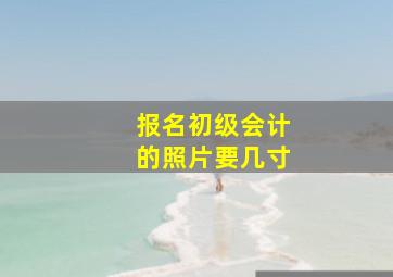 报名初级会计的照片要几寸