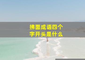 拂面成语四个字开头是什么