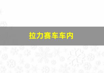 拉力赛车车内