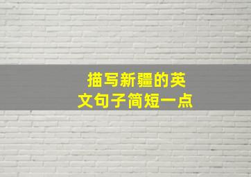 描写新疆的英文句子简短一点