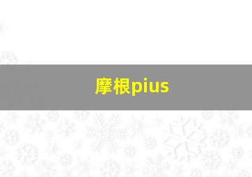 摩根pius