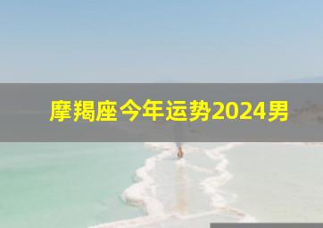 摩羯座今年运势2024男