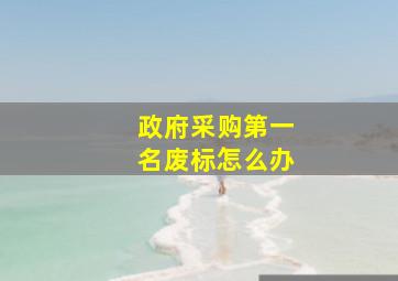 政府采购第一名废标怎么办