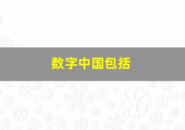 数字中国包括