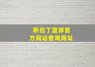 斯伯丁篮球官方网站查询网址