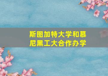 斯图加特大学和慕尼黑工大合作办学