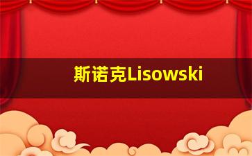 斯诺克Lisowski