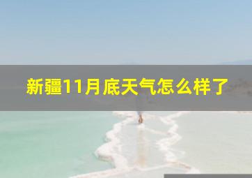 新疆11月底天气怎么样了