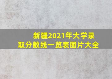 新疆2021年大学录取分数线一览表图片大全