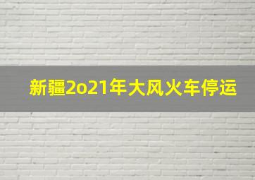 新疆2o21年大风火车停运