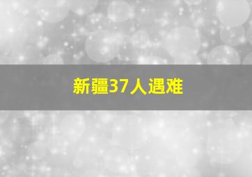 新疆37人遇难