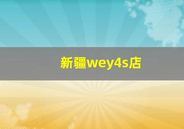 新疆wey4s店