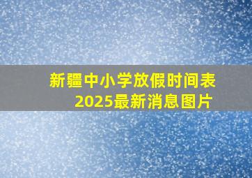 新疆中小学放假时间表2025最新消息图片