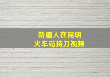 新疆人在昆明火车站持刀视频