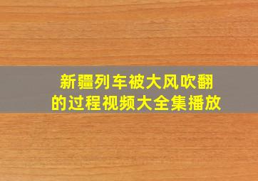 新疆列车被大风吹翻的过程视频大全集播放