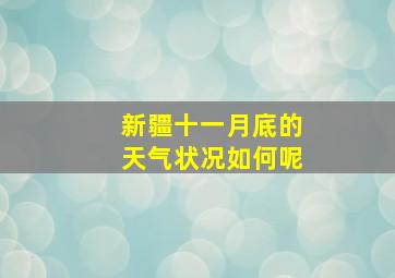 新疆十一月底的天气状况如何呢