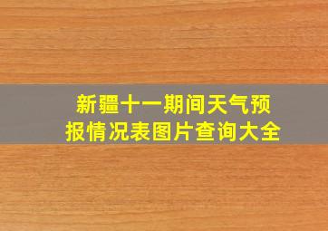 新疆十一期间天气预报情况表图片查询大全