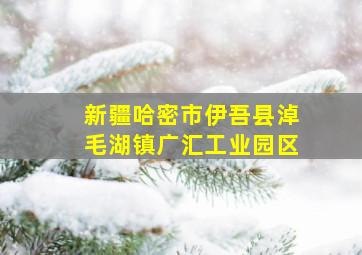 新疆哈密市伊吾县淖毛湖镇广汇工业园区